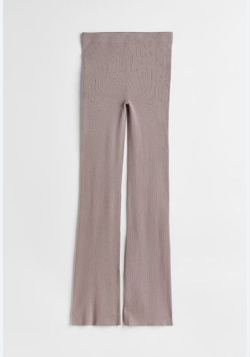 Бежеві брюки в рубчик H&M