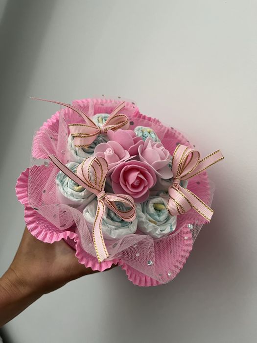 Bukiet tort z pampersow prezent dziecko
