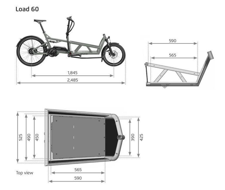 Przednia rama/kosz do roweru towarowego cargo Riese & Müller Load 60