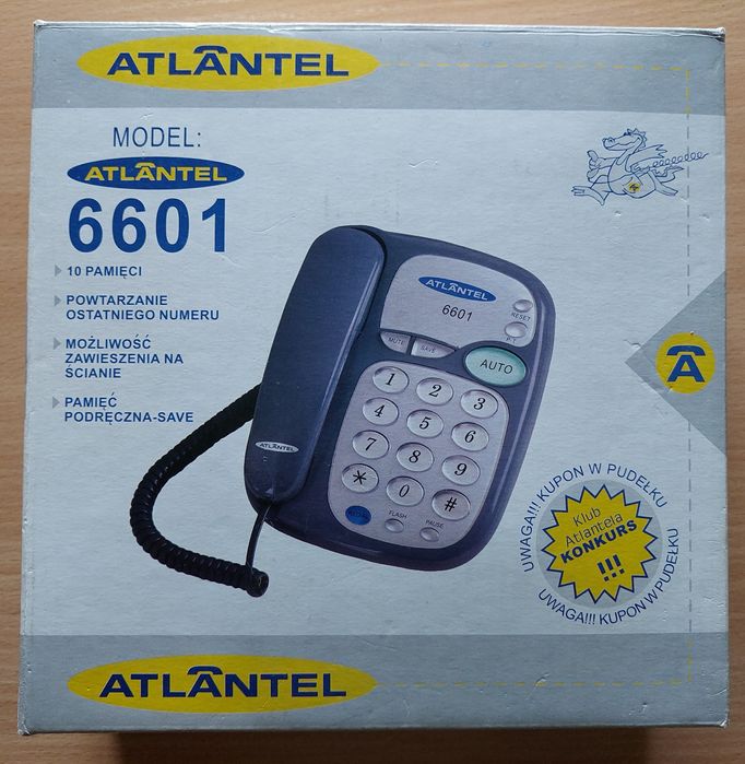 Telefon stacjonarny Atlantel 6601, stan b.dobry