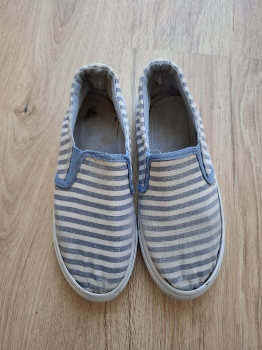 CCC buty trampki dziewczęce paski niebieskie rozmiar 35 wkładka 22 cm