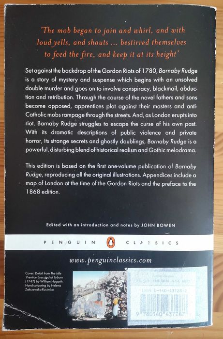 "Barnaby Rudge" de Charles Dickens