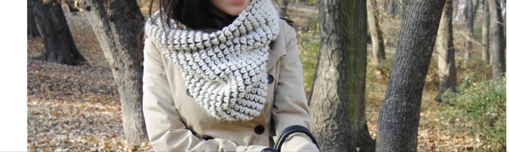 Komin, szal, szalik dwustronny Zara brazowy kremowy