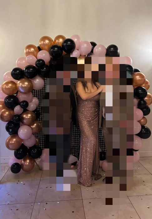 Długa sukienka cekiny