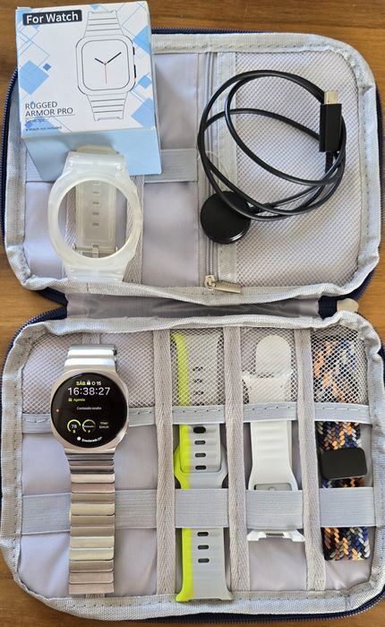 Samsung Galaxy Watch 8 LTE 40mm e Acessórios - Dentro da Garantia