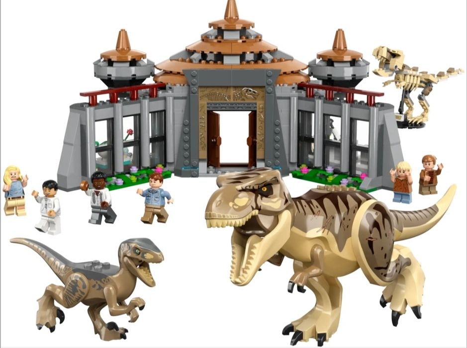 НОВИЙ ВЕЛИКИЙ Lego Jurassic World тиранозавр й раптор 76961 динозавр