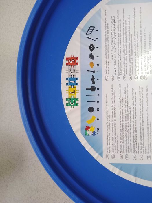 Klocki konstrukcyjne CLICS, wiaderko, 160 elementów