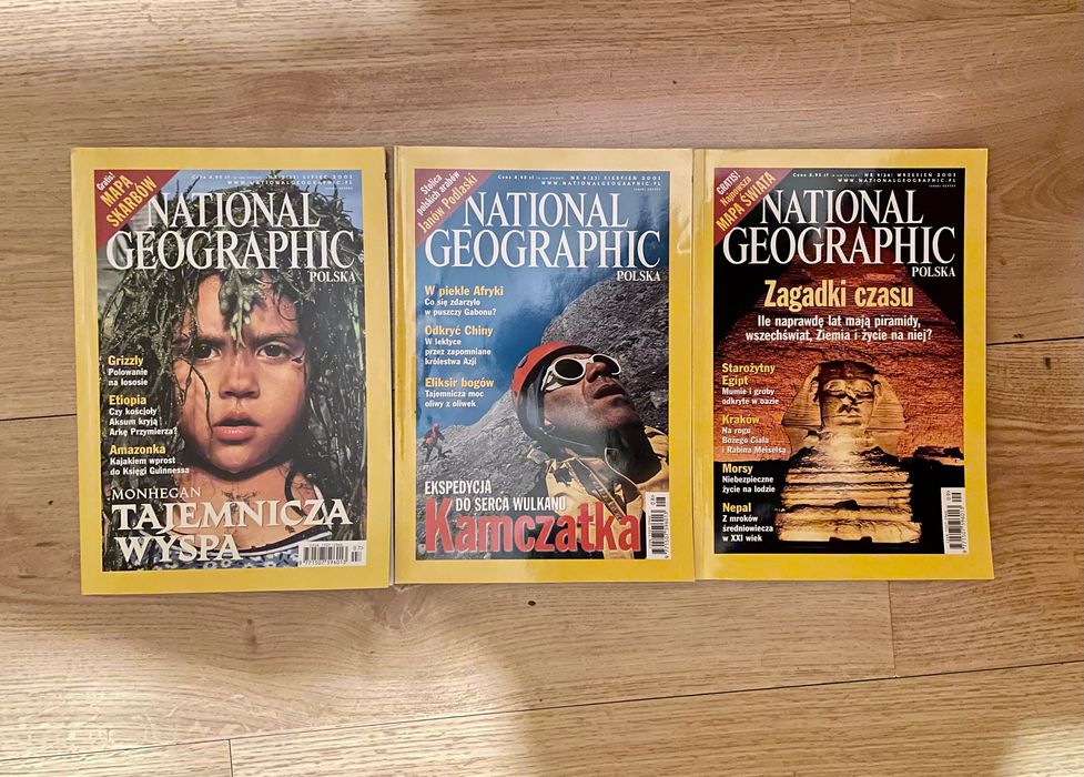 Czasopismo National Geographic 2001, cały rocznik