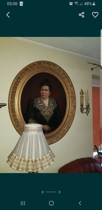 XIX w Portret i Rama Hrabiny Olej na Płótnie 1901 rok Sygnowany !!!
