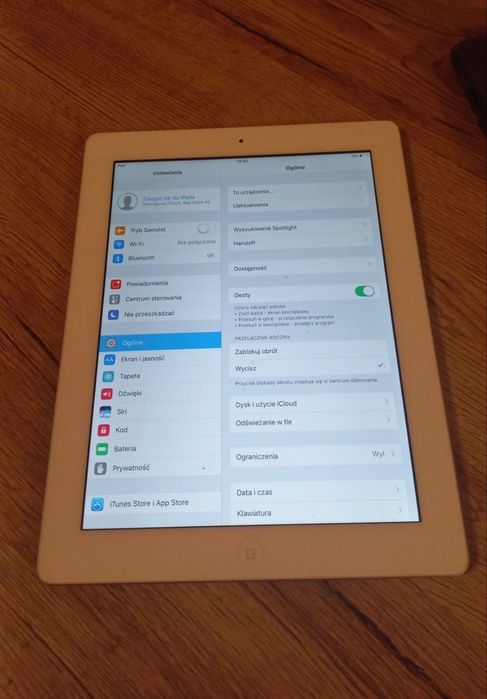 Apple iPad 4. generacji A1458 kondycja baterii 81%