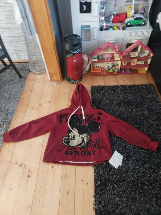 Nowa bluza bordo myszka