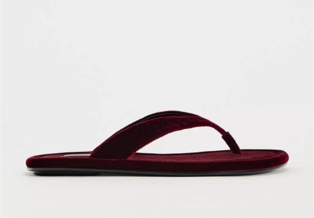 В’єтнамки оксамитові Zara