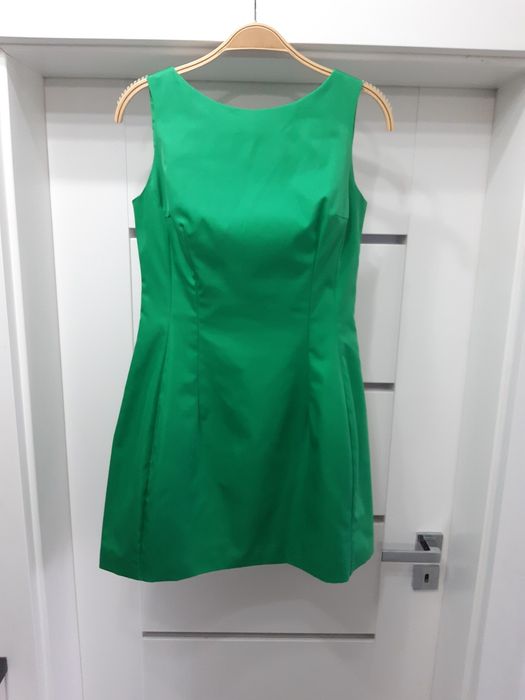Manifesto zielona sukienka bombka M