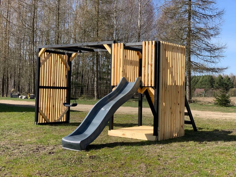 PROMOCJA - Plac zabaw - Maja - Drewniany - Lamele - Nowoczesny