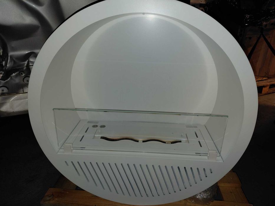 Biokominek INFIRE wiszący okrągły Biały  3 KW