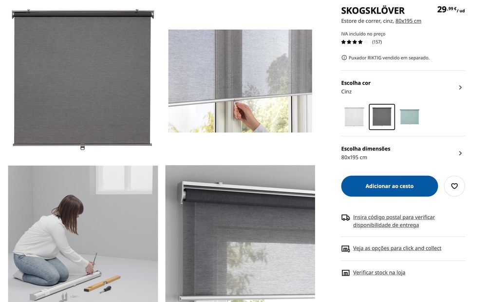 Estores de correr estilo nórdico