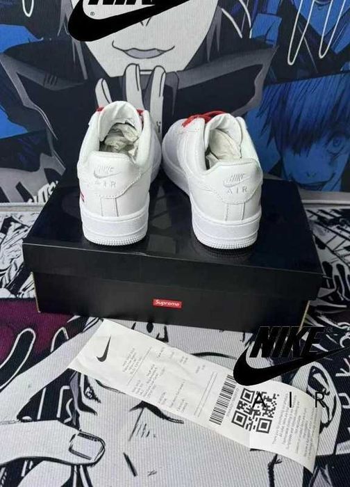 Nike Air Force 1 Low Supreme White R.45