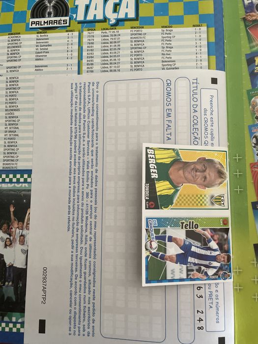 Caderneta futebol 2016/2016 vazia