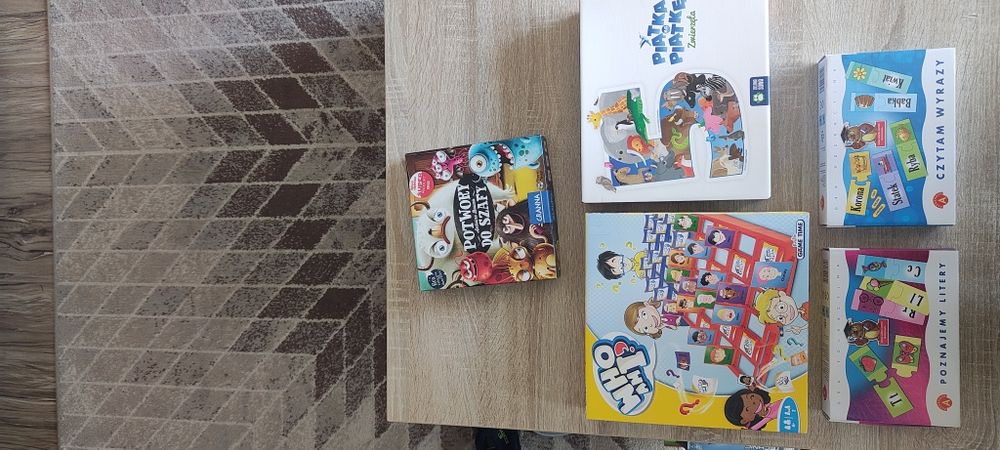 Gry edukacyjne jak nowe 5 sztuk
