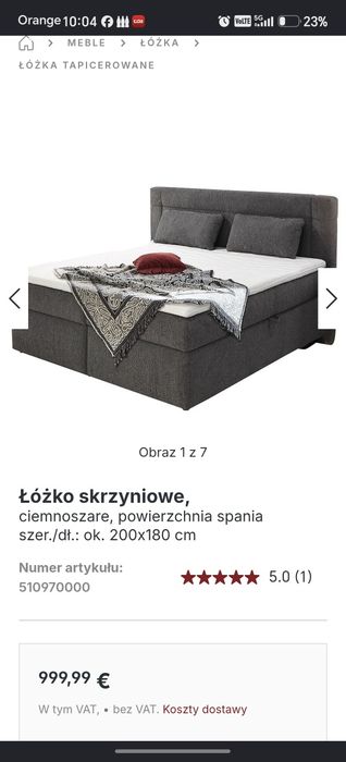 łóżko skrzyniowe