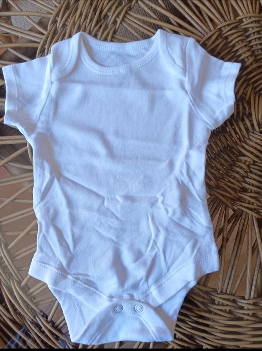 5 pak body niemowlęce, body na krótki rękaw, 0-3 m-ce