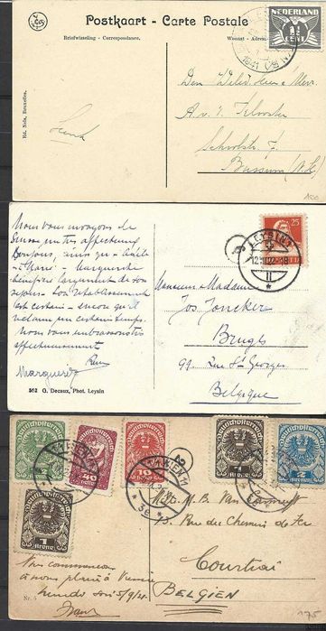 63 postais históricos, bastante antigos e Raros, com bons selos.