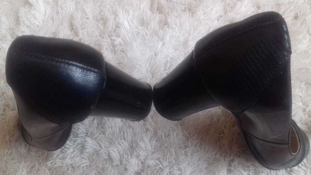 Buty czółenka skórzane skóra naturalna 39