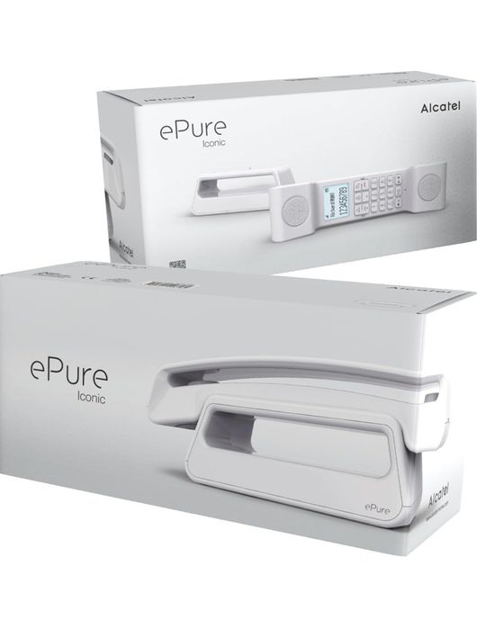 Telefon bezprzewodowy marki  "Alcatel".