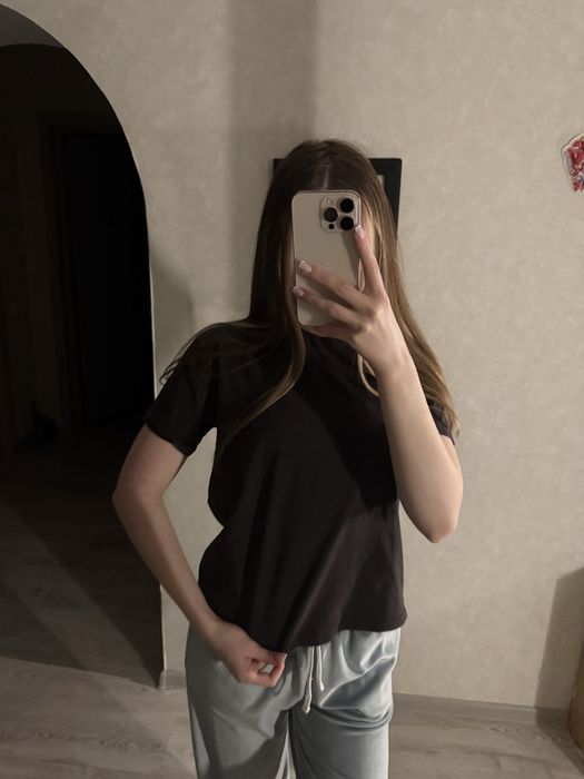 Футболка шоколадна бавовняна