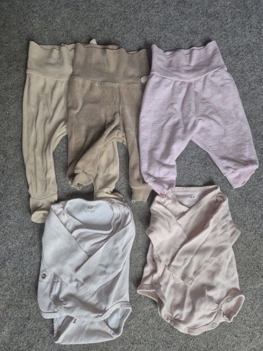 Paka ubrań letnich dla dziewczynki 0-3mies +2-4mies jesień, H&M