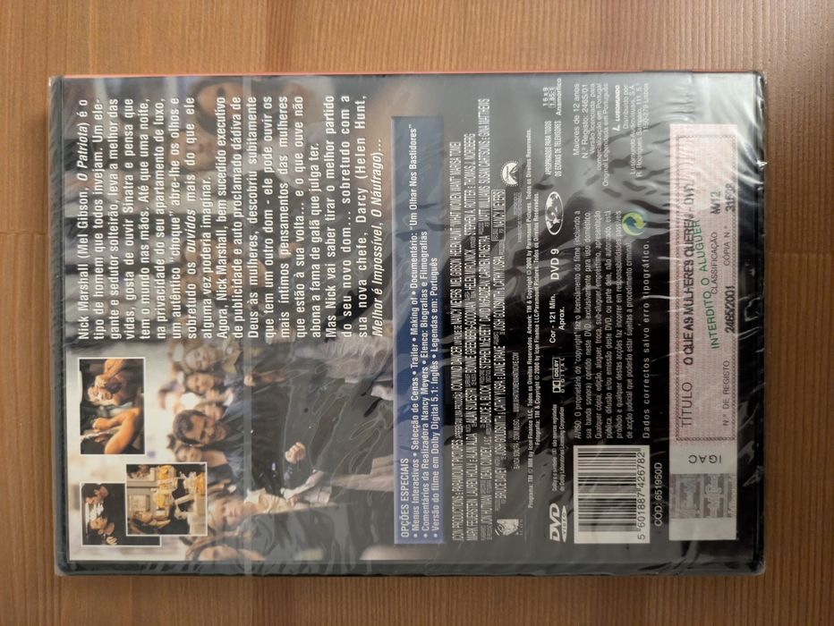 DVD NOVO e SELADO " O Que as Mulheres querem " 2000