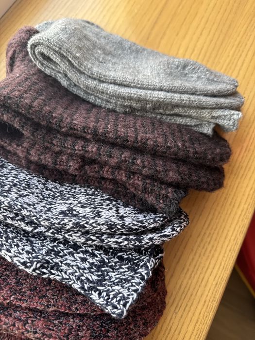 Вʼязані чоловічі шкарпетки. Великий розмір, 45-47.