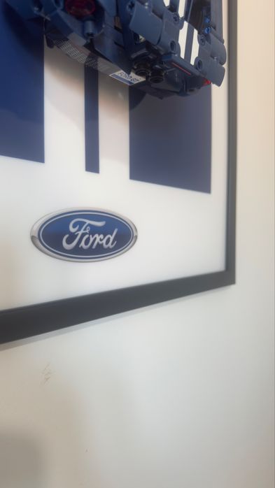 Quadro em Acrilico com Moldura para LEGO Technic 2022 Ford GT 42154