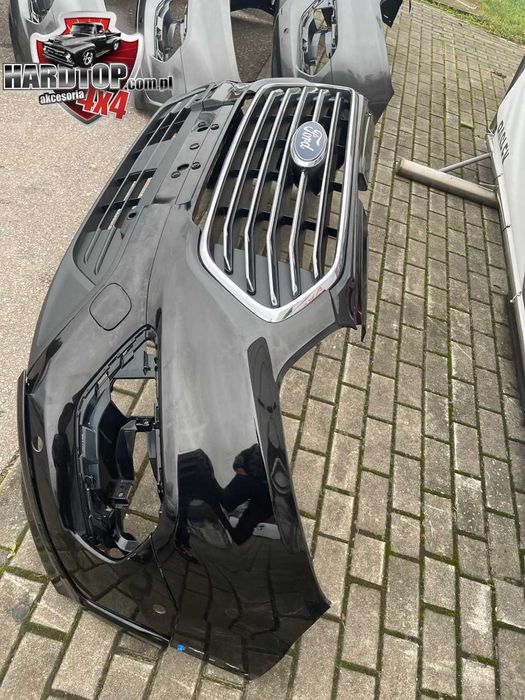 Zderzak Grill Ford Transit Custom 2018+ Przód Nowy Lift Czarny Chrom