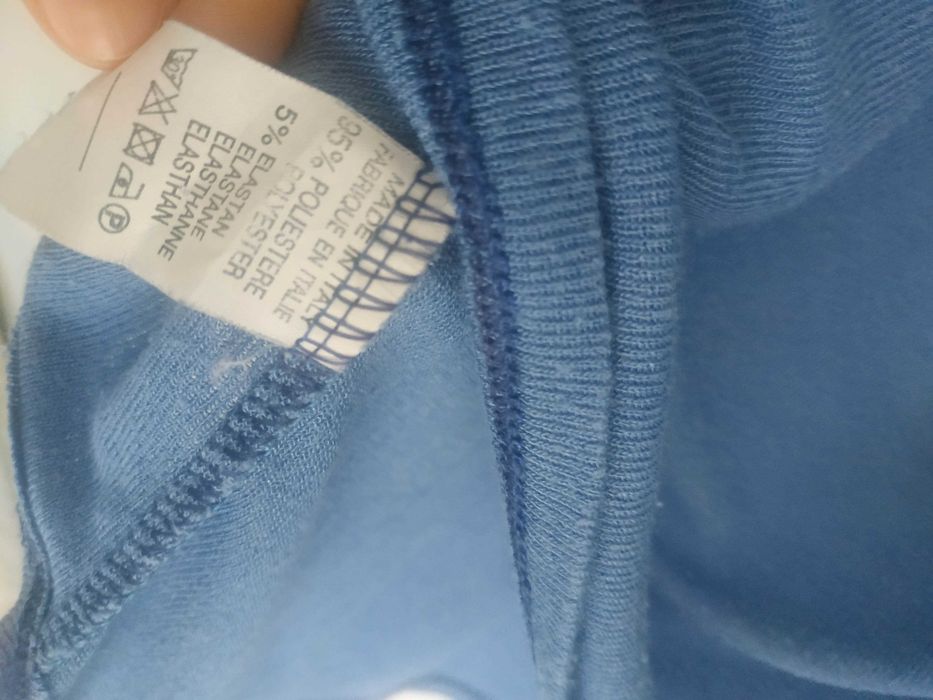 Włoska narzutka ponczo kimono sweter jeans uniwersalny S M L 36 38 40