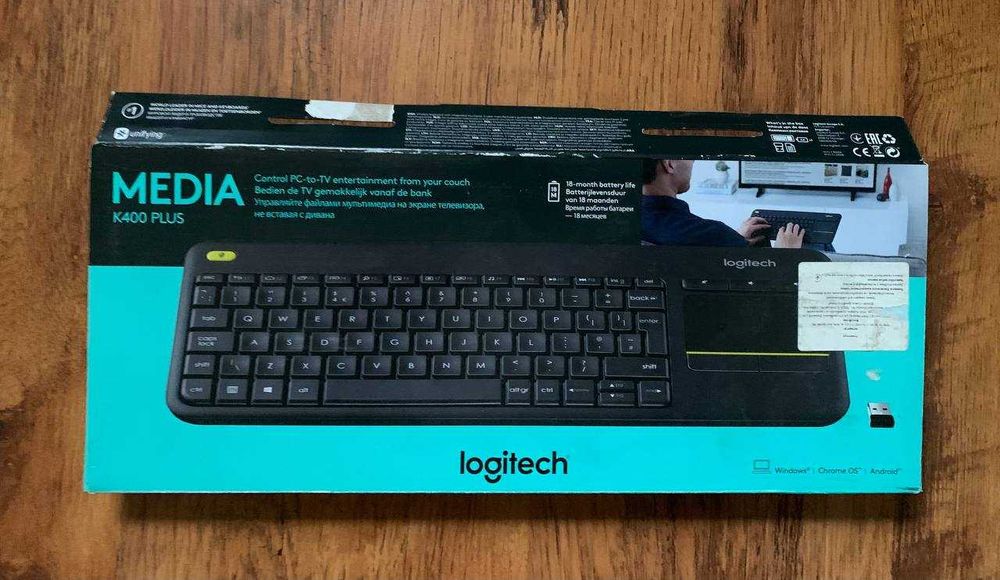 Клавіатура бездротова Logitech K400 Plus