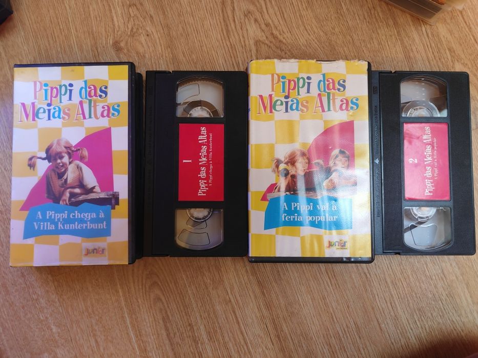 Pack de 2 Cassettes VHS  Pippi das Meias Altas