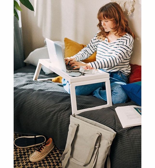Bed tray, white, IKEA424128016517048323