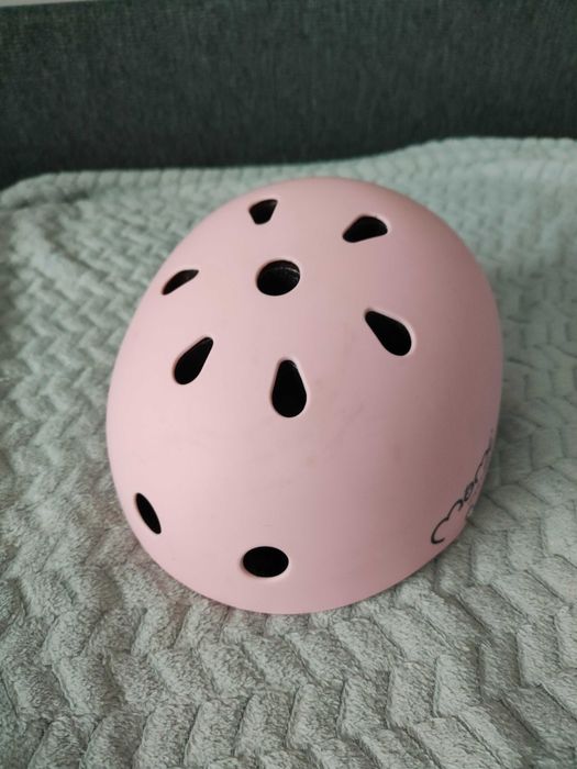 Kask dziewczęcy różowy 48-55