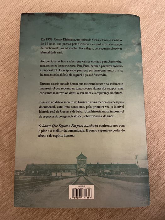 Livro “o rapaz que seguiu o pai para Auschwitz”