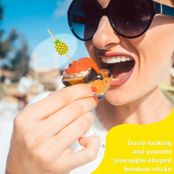 Ozdobne wykałaczki bambusowe 100 szt ananas