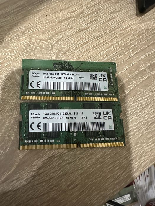 Озу для ноутбука SK hynix DDR4 32GB (2x16GB) 3200MHz SO-DIMM
