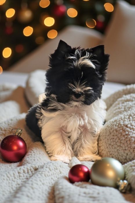 Yorkshire Terrier biało-czary PROMOCJA