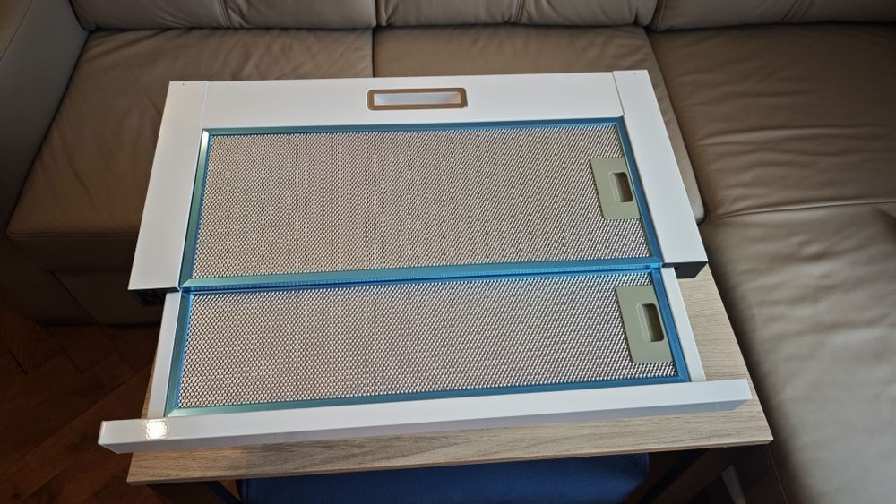 Okap teleskopowy 60 cm biały NOWY