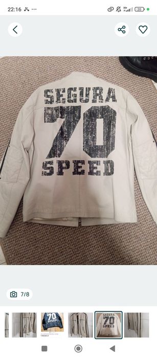 Kurtka skórzana marki Segura w rozmiarze L na motor