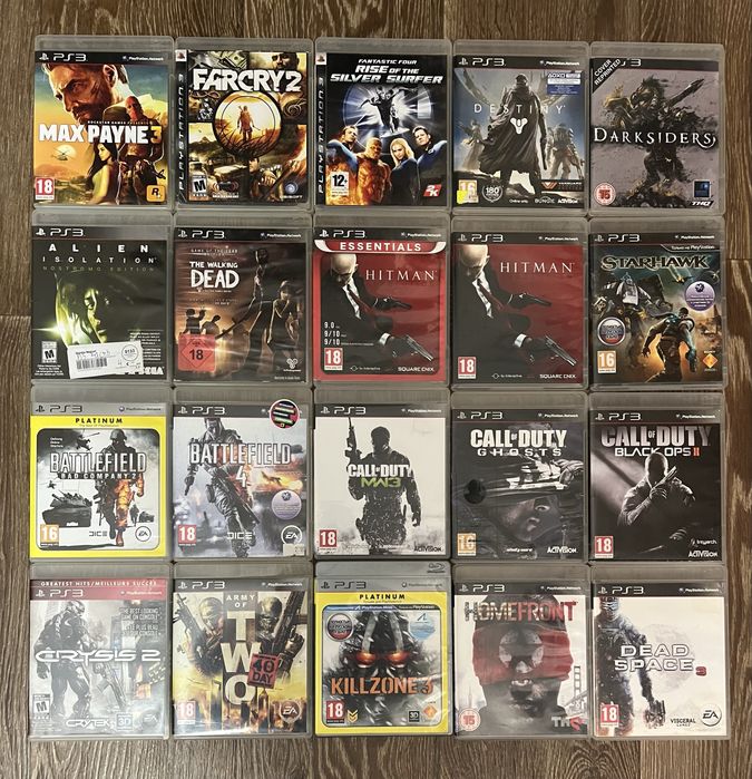 Диски Sony playstation 3 ps3 лицензия, игры.