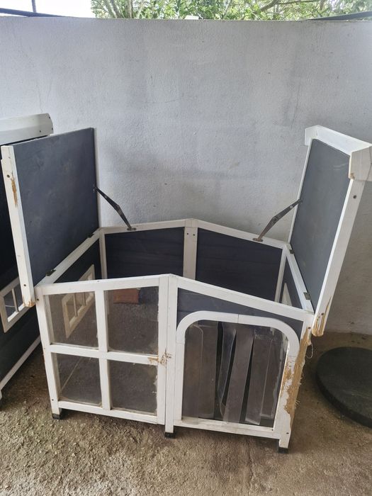 Casota cão com abertura no topo