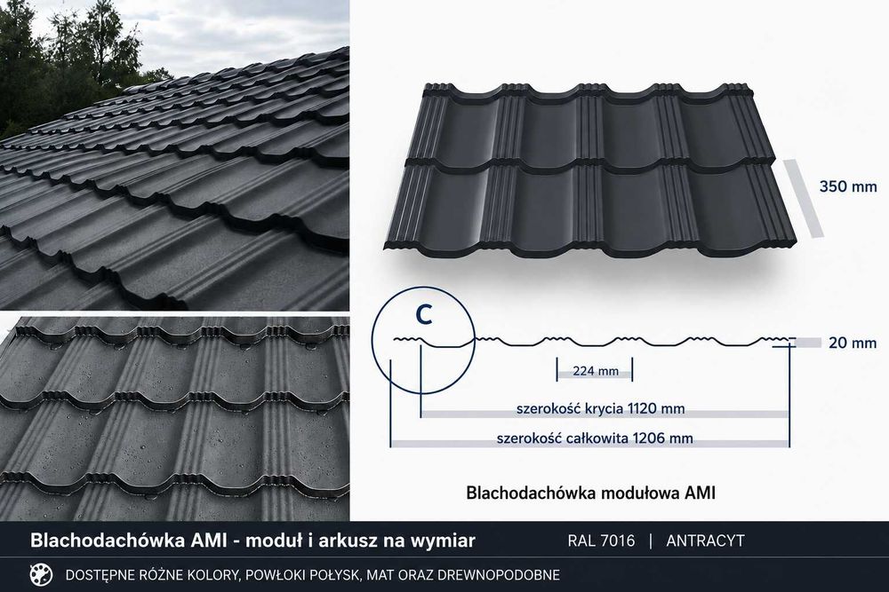 Panel dachowy na rąbek - na klik - od  producenta - z dostawą gratis - super ceny