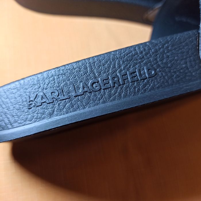 KARL LAGERFELD 38 klapki damskie Black edition exclusive