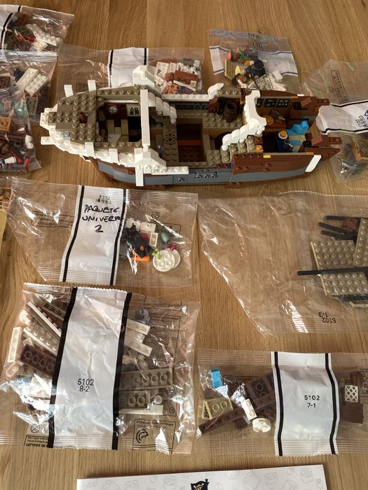 Klocki jak lego / nr 45639 statek piracki / zestaw/ bdb jakosc